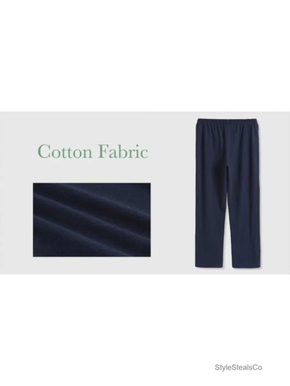 Women's Cotton Pajama Bottoms Straight Leg Drawstring Lounge Pants